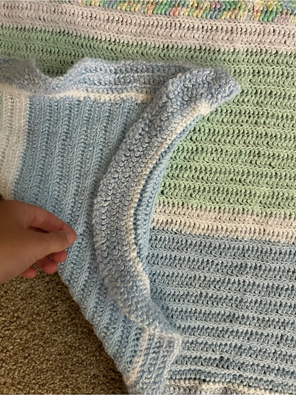 Handmade soft knitted